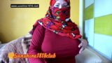 빨간 히잡, 거유, 캠에 있는 이슬람교도 10 22 snapshot 1