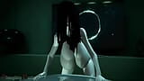 Sadako dari cincin menggoyangkan payudaranya yang besar snapshot 12