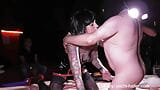 Gangbang with full tattooed MILF Cleo in the Fornica sex cinema in Iserlohn (germany) snapshot 2