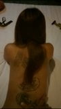 De quatro, tatuagens, menina tailandesa snapshot 5