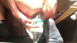 nice cumshot during big bottle anal insertion snapshot 2