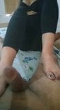 Foot job, Pakistani Couple AS snapshot 3