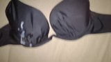 Cum on Padded Black Bikini Bra 32D snapshot 9