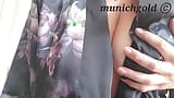 POV sexy milf Munichgold with a hairy pussy mastrobates for you and oils her big tits and jerks off with me snapshot 2