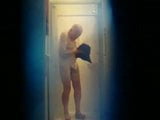 Well hung old man having a shower snapshot 7
