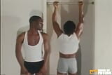 Black Twink Smashes His Gym Colleague in Bareback Style snapshot 2