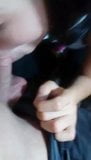 She have first blowjob with my cock snapshot 6