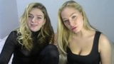 Two Russian girls in front of the camera for the first time snapshot 21