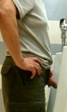 viejo showing his cock en  el urinal snapshot 9