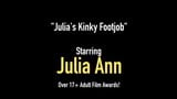 Fine FemDom Cougar Julia Ann Teases Cock With Hosed Feet! snapshot 1