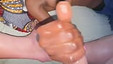 Giving daddy a handjob what n the couch snapshot 16