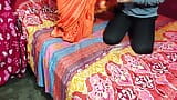 Cute Saree blBhabhi Gets Naughty With Her Devar for roughsex after ice massage on her back in Hindi snapshot 9