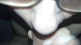 Blowjob and cum in mouth and on her body snapshot 1