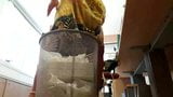 Naughty secretary pees into the waste paper basket snapshot 12