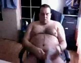 Fat fuck squeezing his tits jacking off snapshot 10