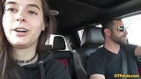 DTFSluts - berkongkek di dalam kereta dengan Abbie Maley dan James Deen snapshot 2