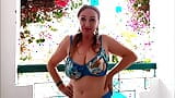 Hot Busty Granny Maria’s Garden Grove: From Blooms to Bikini and Nudes snapshot 9