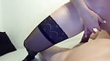 Hot Bulgarian stepmom in black stockings snapshot 13