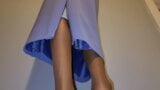 Long office skirt with slip snapshot 4