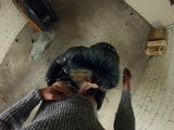 Svenja sucks huge cock in shiny down jacket snapshot 5