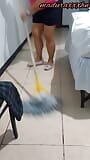 My stepmother was doing the house I find her mopping and it turns me on to see her so I tell her to ride my hard cock snapshot 1