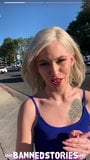 Blonde Teen Kiara Cole Public Sex after Break-in POV snapshot 3