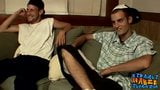 Skinny straight buddies Ajax and CG jerking off together snapshot 3