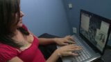 Natural tits Vanessa gets her pussy fucked in the office snapshot 6