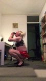 Silly cunt dances and uses a dildo (the other side) snapshot 14