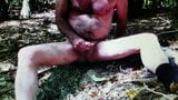 Masturbating outside in the woods. snapshot 10