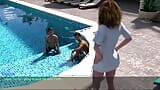 Day 4 - Free - Part 3 - Sofia learned the boys how to swim snapshot 3