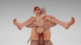 Горячая 3D-анимация в дикой природе, секс snapshot 3
