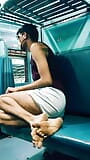 Masturbation en public - un adolescent gay éjacule snapshot 2