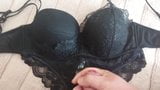 Cum on wife's bra and panties snapshot 9