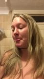 Kate deepthroat practice double dildo snapshot 7