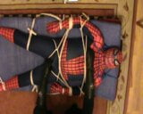 Restrained Spiderman is milked snapshot 2