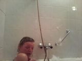 sexy one arm lady shower with bad legs snapshot 9