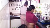 Hot and Sexy Stepsister Kajal And Promila Hardcore Fucking with stepbrother in Kitchen snapshot 3