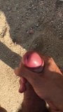 Cumshot on the beach snapshot 8