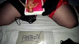 Crossdresser Fanta and unboxing of sexy Obsessive lingerie snapshot 16