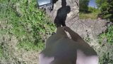 Riding and strolling naked in public nature in daylight POV snapshot 12
