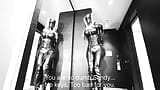 Black latex sissy slave doll gets stuck in selfbondage snapshot 10