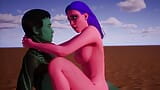 Alien Woman Gets Fucked My Alien Male - 3D Animation snapshot 6