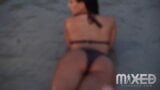 Super grossa modelo Kirsten na praia - curvas loucas snapshot 8