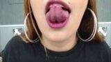 close-up saliva play and dildo deepthroat snapshot 25