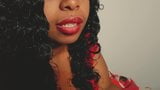 Sexy ebony with red lips wants your hard cock snapshot 1