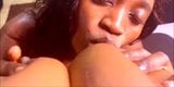 Nigerian Lesbian Sucks Big Tits Of Her Friend In front Cam snapshot 9