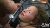 MMV FILMS German whore in cage gangbanged and bukkake snapshot 18