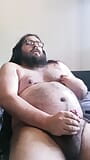 Drinking Gainershake, eating donuts, burping and cumming snapshot 15