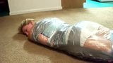 Veronica stepmummy bondage in saran wrap and duct tape Preview snapshot 3